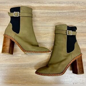 Rag & Bone Romi Studded Block-Heel Boots Size 40/10